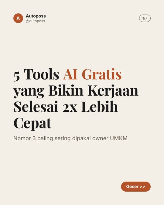 Contoh slide tema Editorial